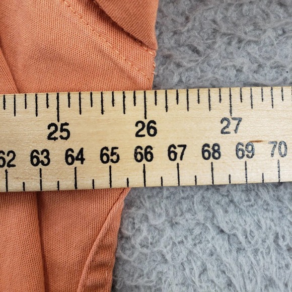 Wrangler Shirt‎ Mens XXL Orange Flex Western Workwear Cowboy Outdoors Casual - Picture 10 of 12